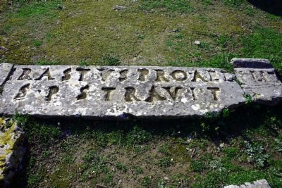 A stone pavement with an inscription naming Paul's friend and ministry partner Erastus. It also gives him the same title and job description as the Bible does. Photo from Carl Rasmussen at www.holylandphotos.org