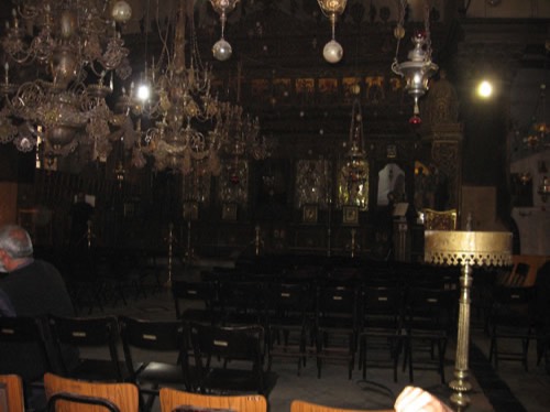The chapel above the nativity cave.